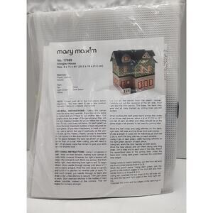 Mary‎ Maxim plastic canvas Stitch Kit sealed Shingled House 17889